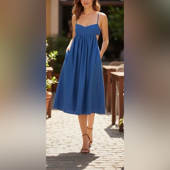 Aqua Dresses & Skirts - Aqua Womens Havana Linen Blend Boho
Sundress